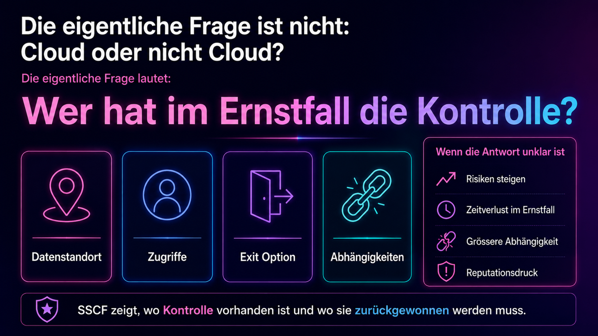 Wer hat im Ernstfall die Kontrolle? - Pain Points digitale Souveränität